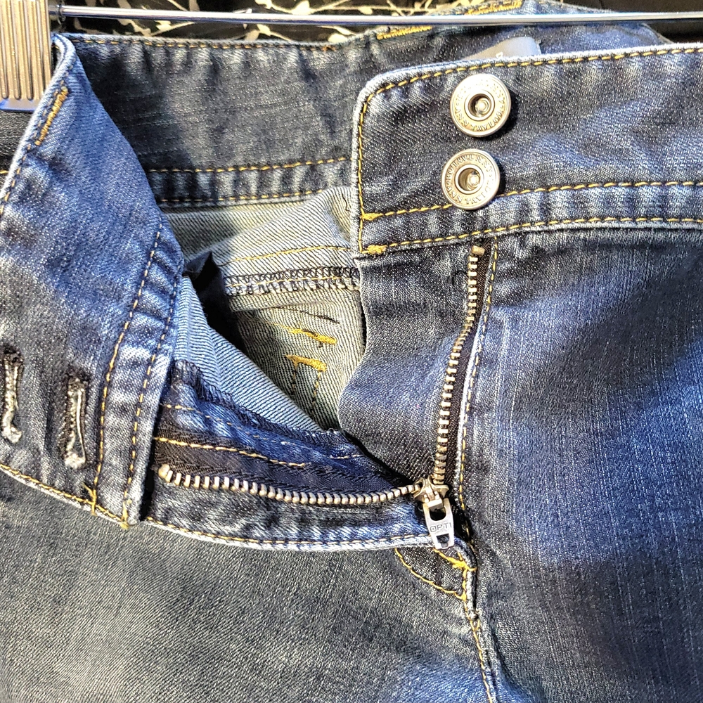Ann Taylor Classic Blue Wide Leg Jeans - Picture 8 of 9